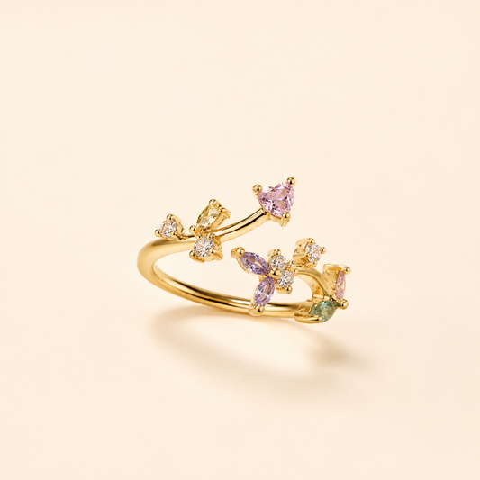 Anillo Fiora Jardín Dorado