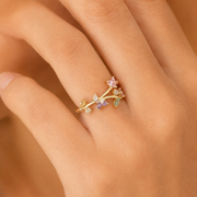 Anillo Fiora Jardín Dorado