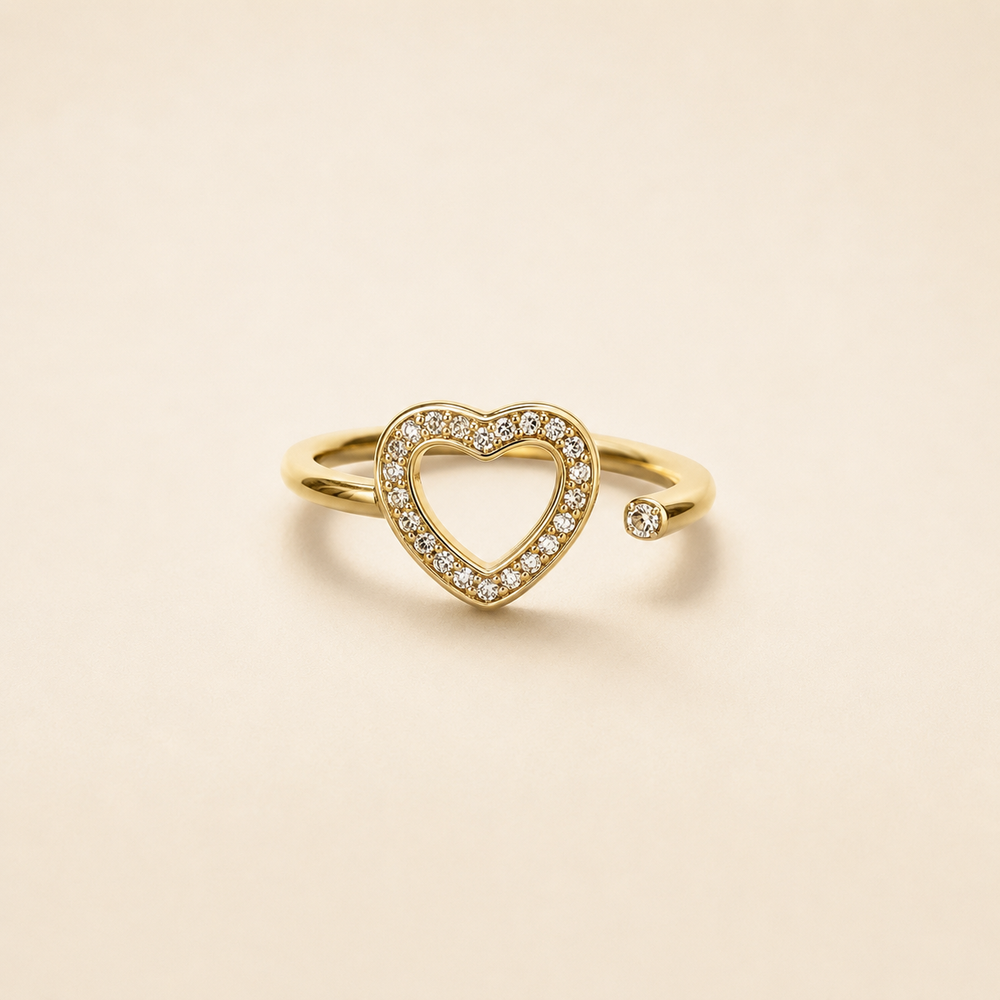 Anillo Isolde Corazón Dorado