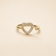 Anillo Isolde Corazón Dorado