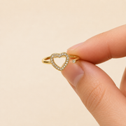 Anillo Isolde Corazón Dorado