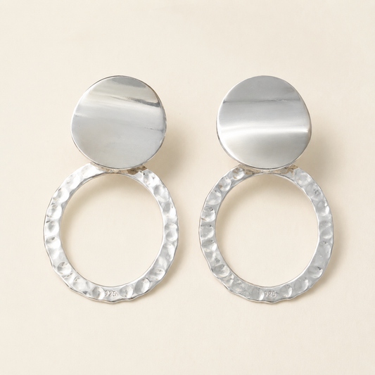 Aretes Alizée Plateados Plata .925