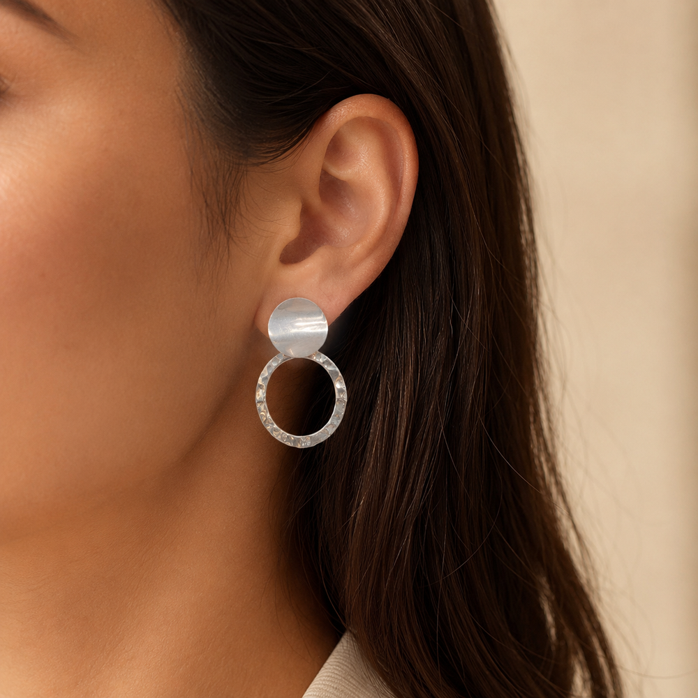 Aretes Alizée Plateados Plata .925