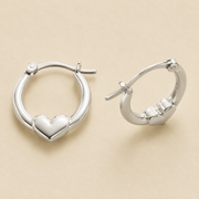 Aretes Amélie Aro Corazón Plata .925