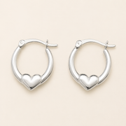 Aretes Amélie Aro Corazón Plata .925