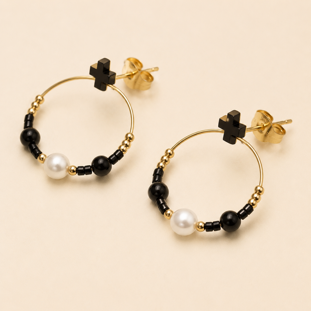 Aretes Aro Éloise Perla