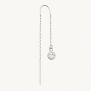 Aretes Coralie Medallón Corazón Plata .925
