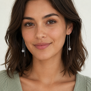 Aretes Coralie Medallón Corazón Plata .925