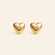 Aretes Corazón Étoile Dorados