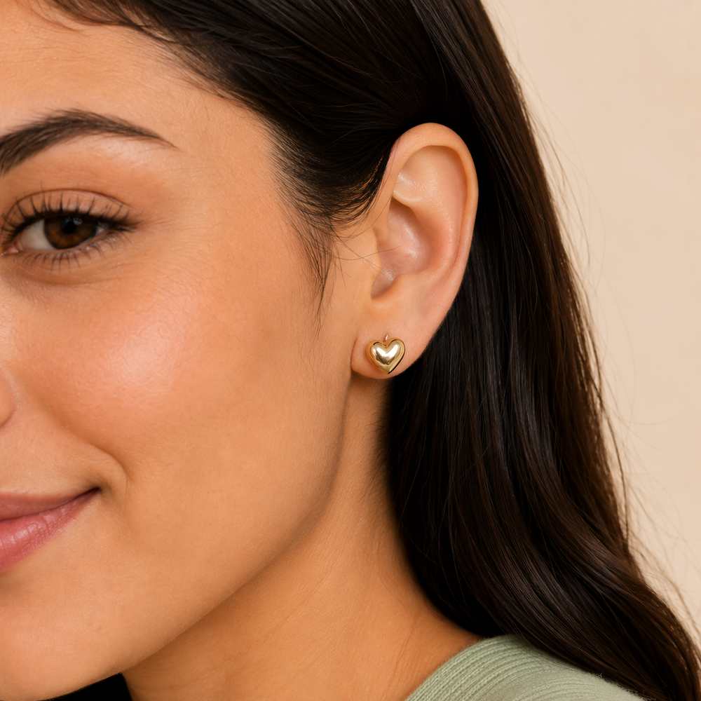 Aretes Corazón Noémie Dorados