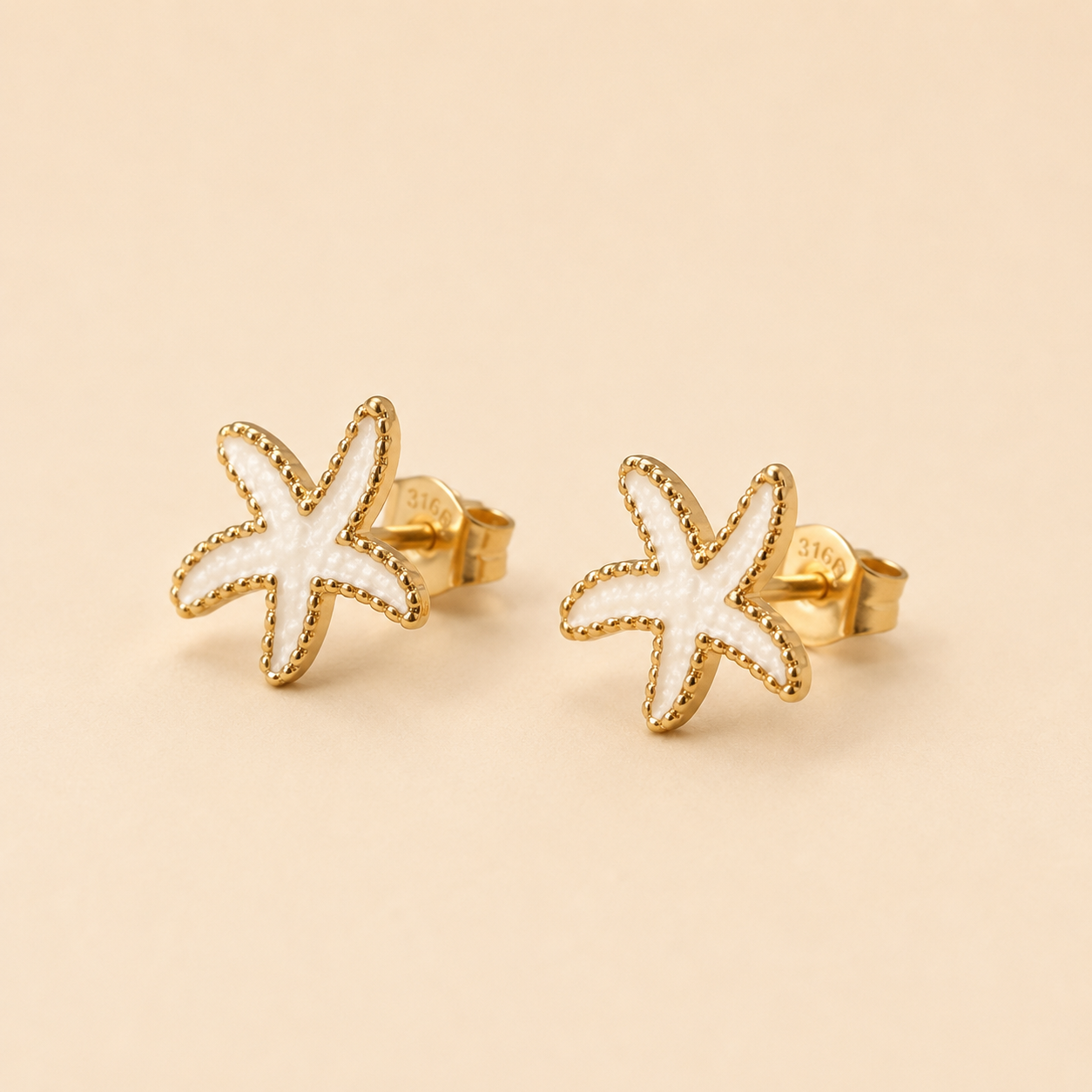 Aretes Estrella de Mar Calypso Dorados
