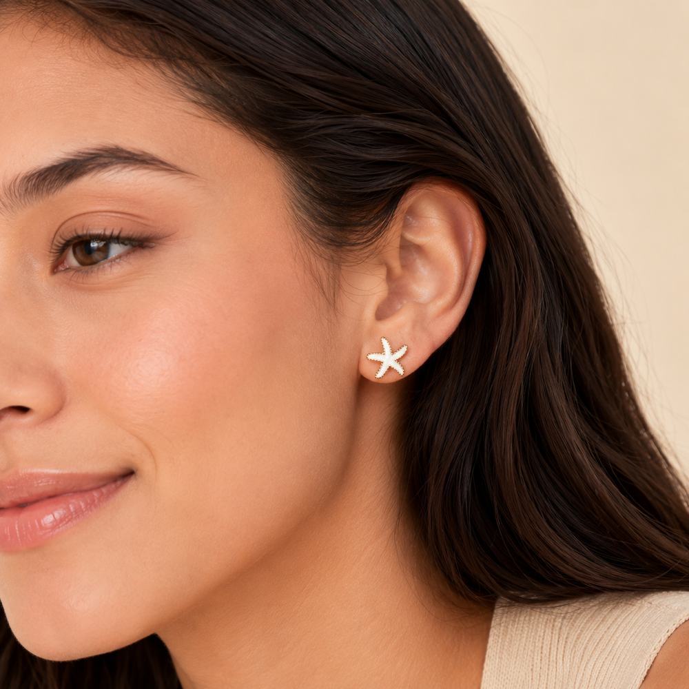 Aretes Estrella de Mar Calypso Dorados