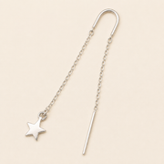 Aretes Estrelle Doble Caída Plata .925