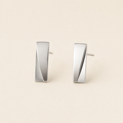 Aretes Éviane Pliegue Plata .925