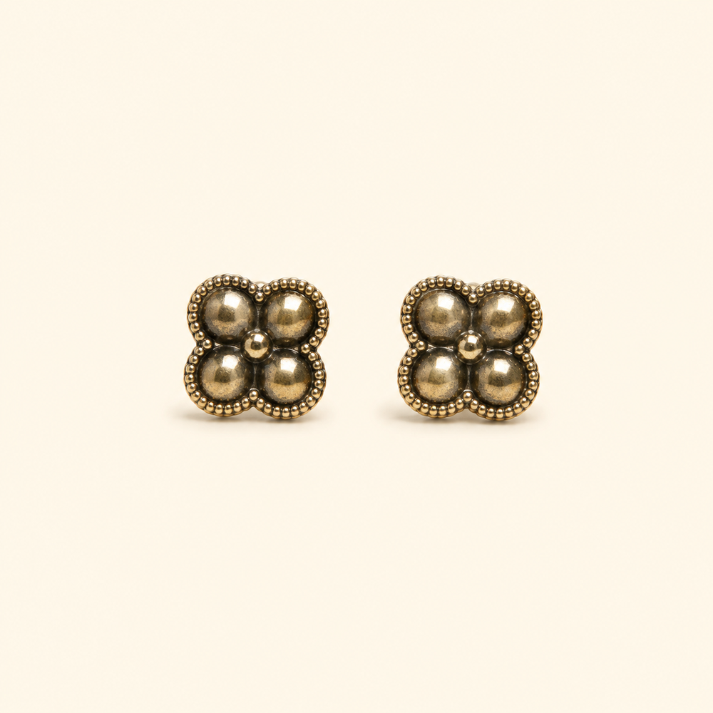 Aretes Flor Aveline Dorados