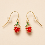 Aretes Fraise Dorados