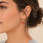 Aretes Fraise Dorados