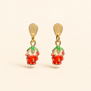 Aretes Fraise Rouge