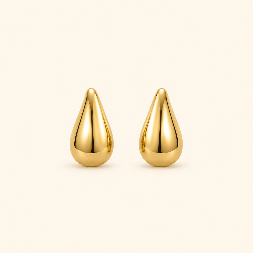 Aretes Gota Luma Dorados