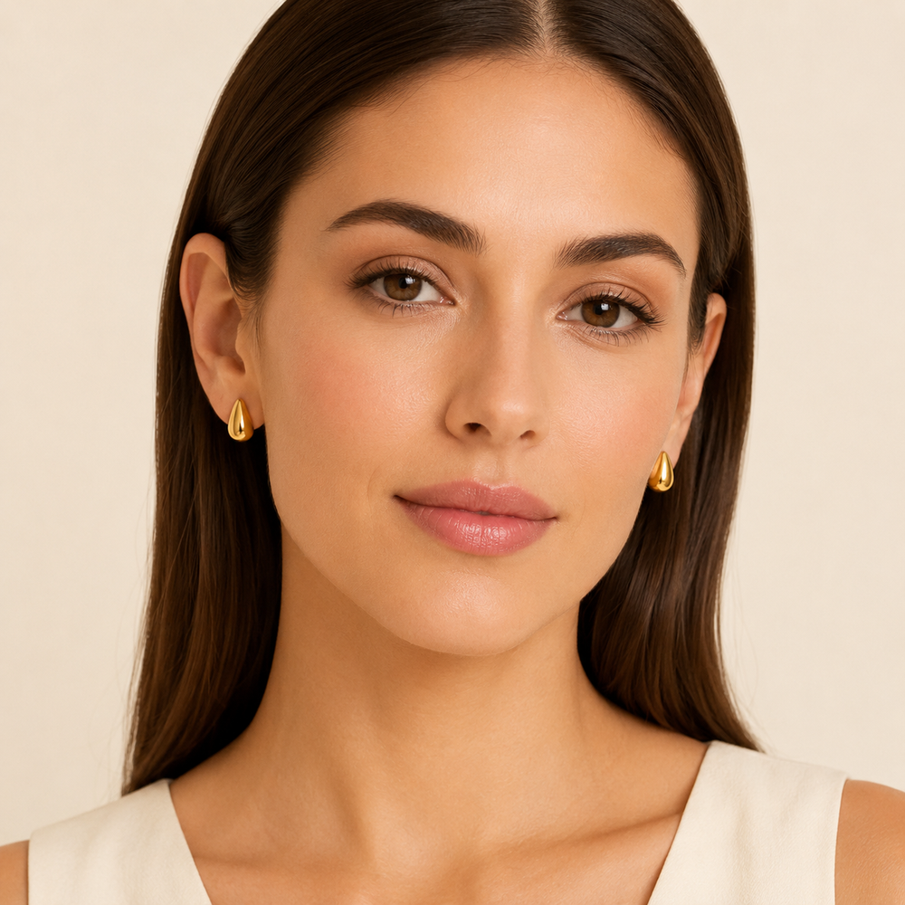 Aretes Gota Luma Dorados
