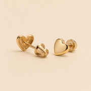 Aretes Mini Corazón Alix Dorados