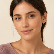 Aretes Noélie Cristal Rosa Acero Dorado