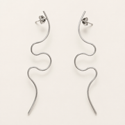Aretes Séliane Ondulados Plata .925