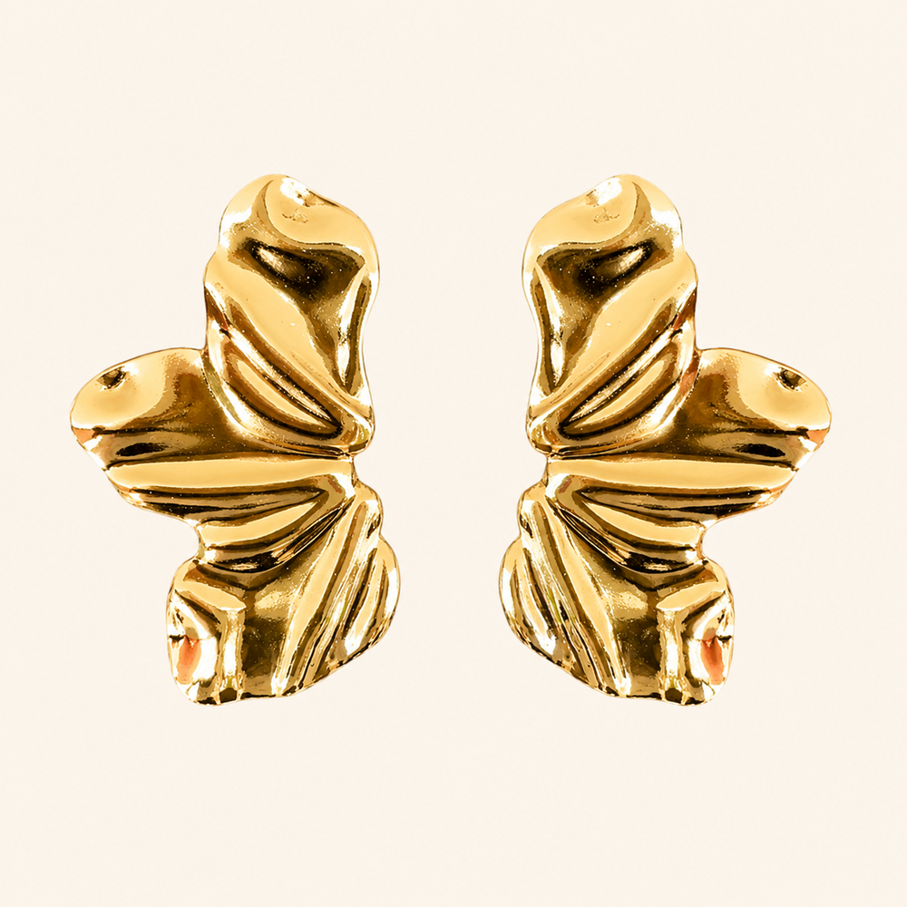 Aretes Solé Hoja Dorada