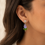 Aretes Tulipe Iridiscente