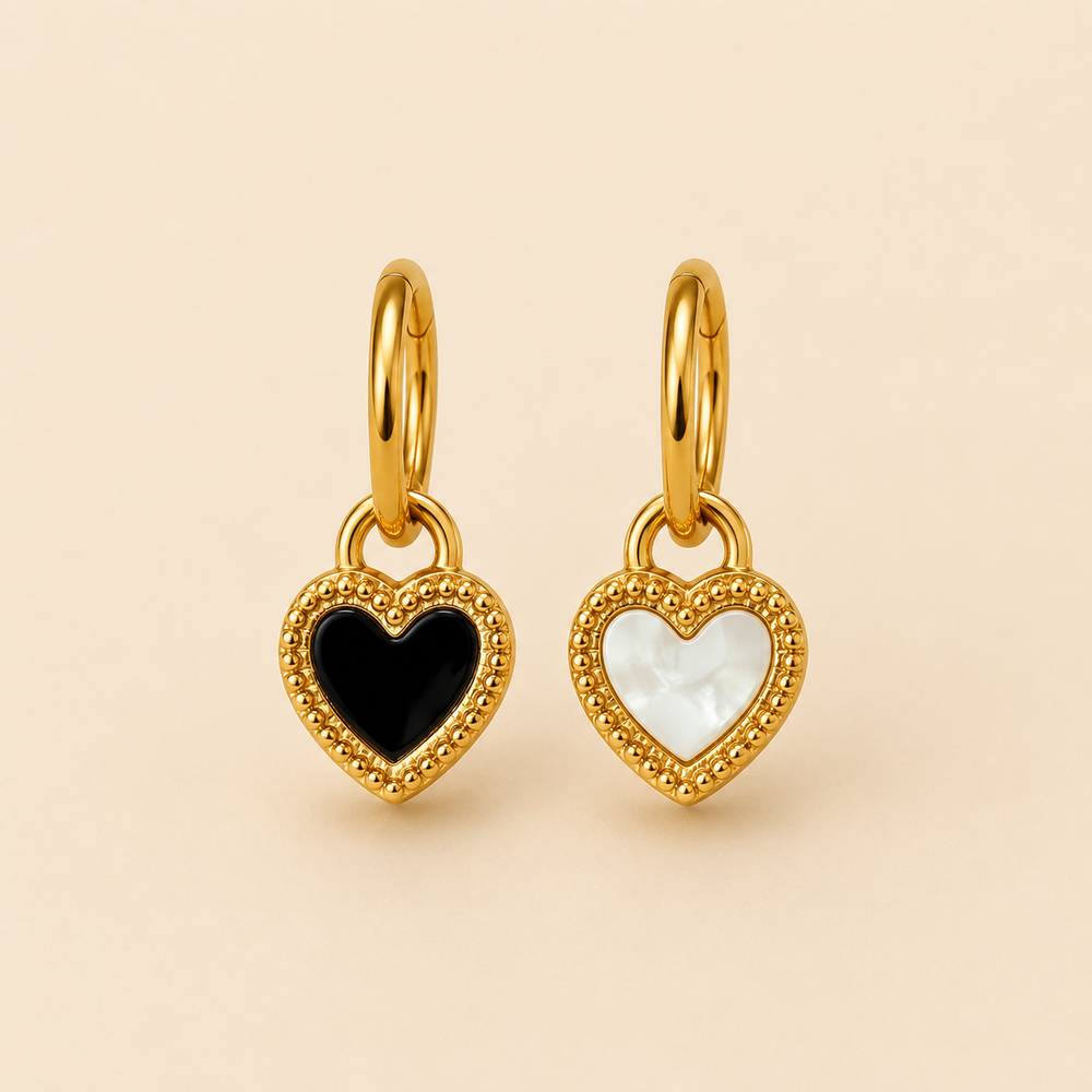 Arracadas Corazón Dual