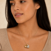 Collar Amour Perla Dorado