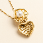 Collar Amour Perla Dorado