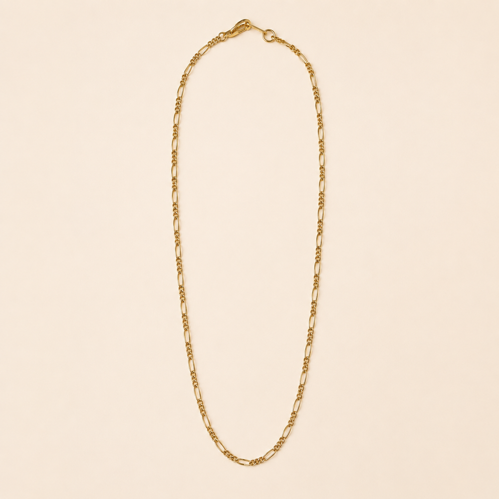 Collar Apolline Fígaro Chapa de Oro 14K