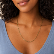 Collar Apolline Fígaro Chapa de Oro 14K