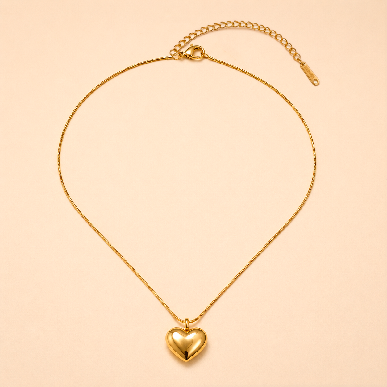 Collar Aurel Corazón Hadorelle en acero inoxidable