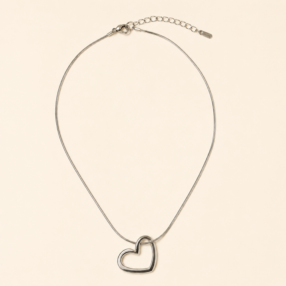 Collar Coeur Plateado