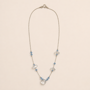 Collar Élodie Cristal Azul Plata .925