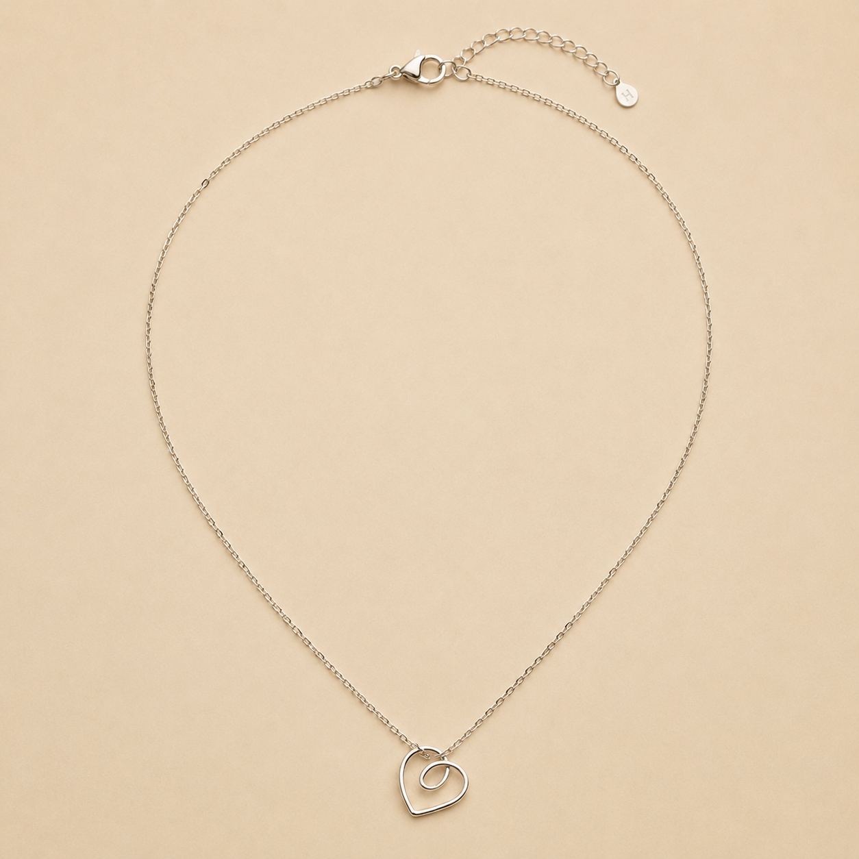 Collar Cléonie Corazón Infinito Plata .925