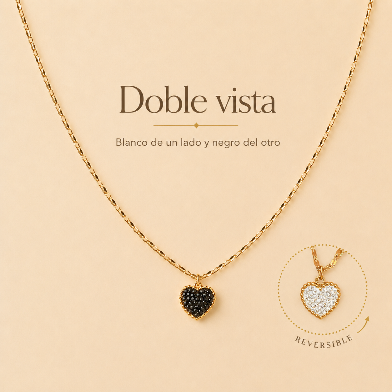 Cierre y acabado de Collar Liebe Dual Hadorelle