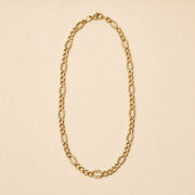 Collar Lioré Fígaro Texturizado Chapa de Oro 18K