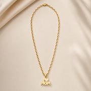 Collar Matria I Love Mom Dorado