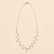 Collar Meliora Cristales Pastel Plata .925