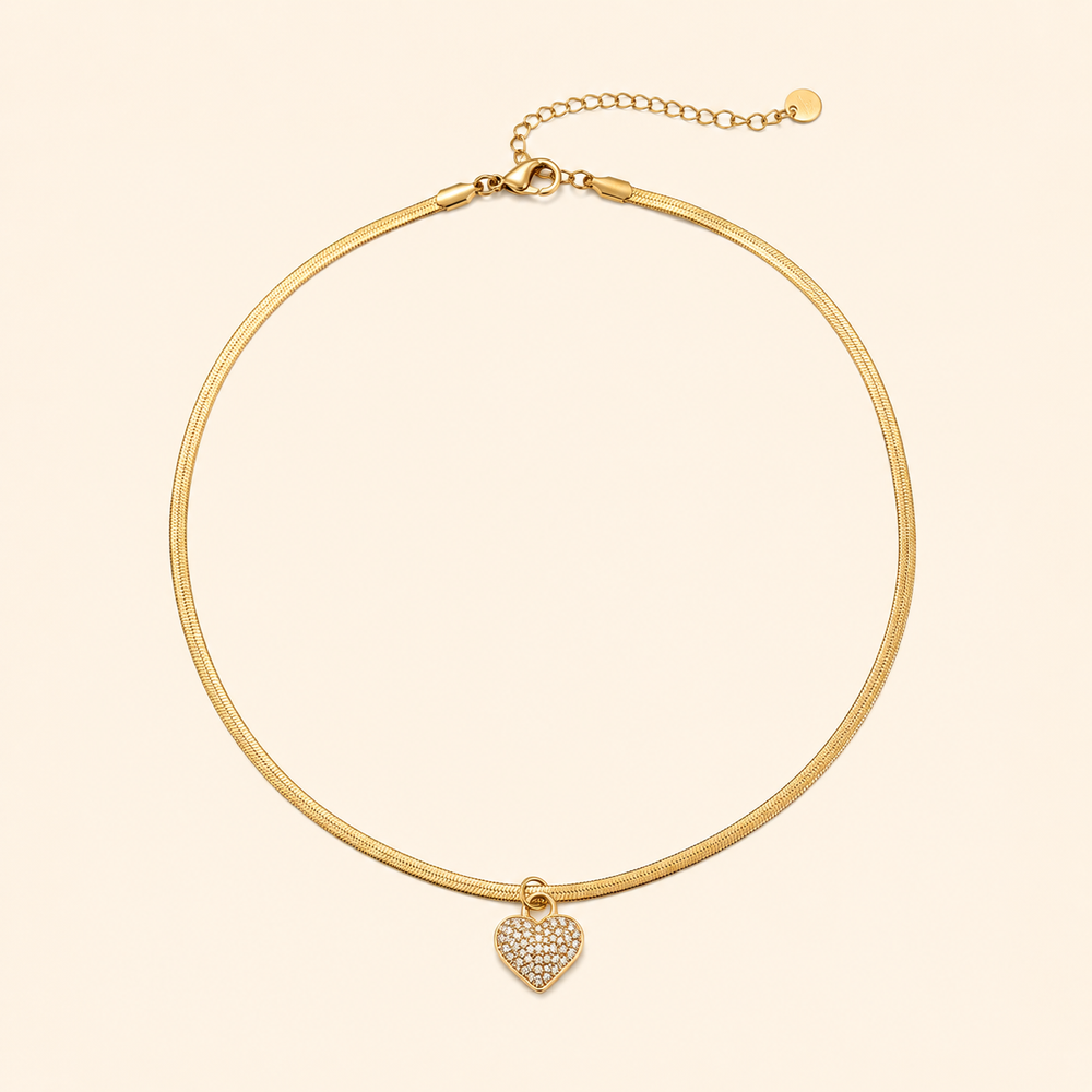 Collar Mireya Corazón Pavé