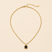 Collar Nera Titanio Hadorelle en acero inoxidable