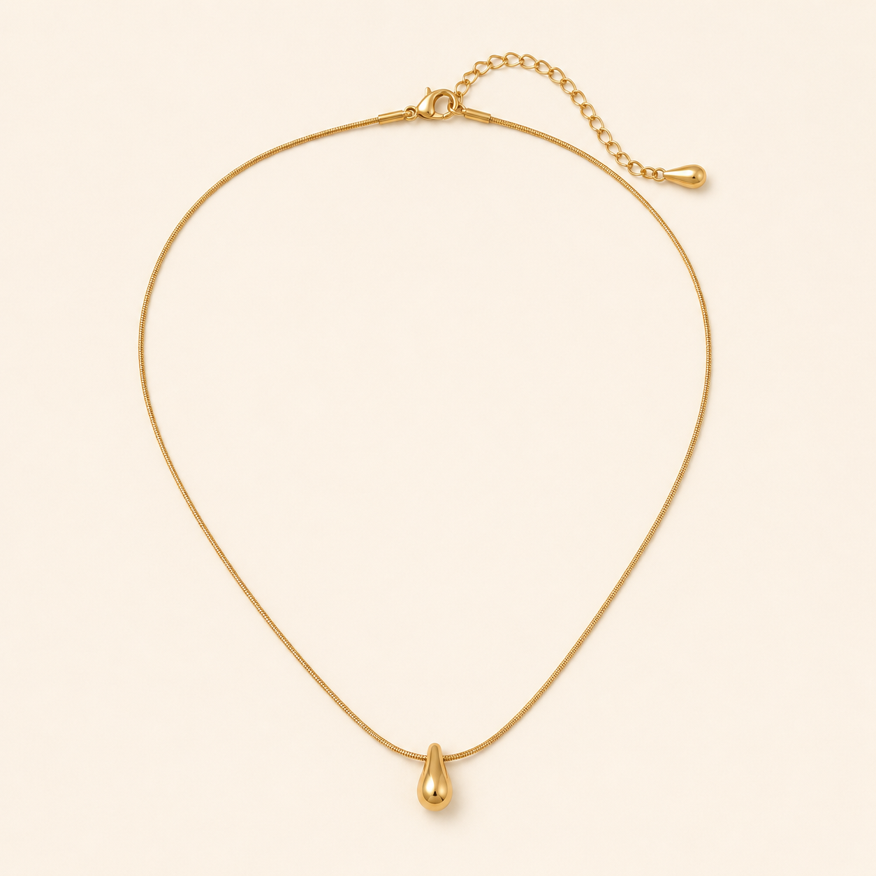 Collar Nuvia Gota Hadorelle en acero inoxidable