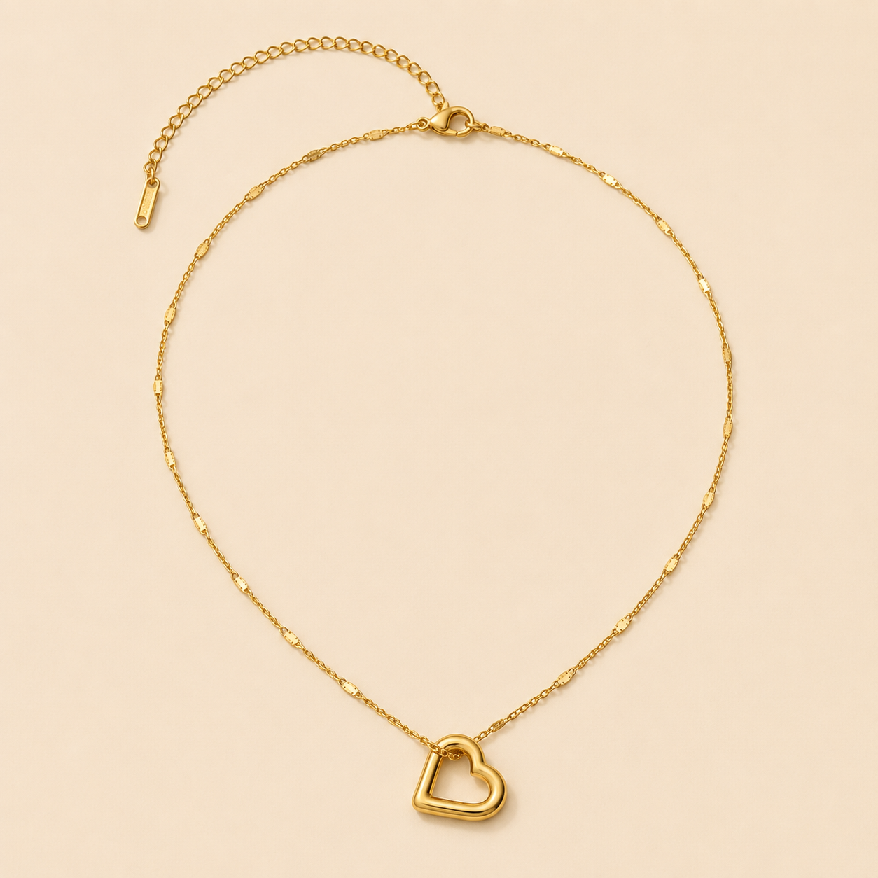 Collar Orielle Corazón Hadorelle en acero inoxidable
