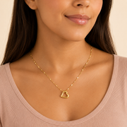 Collar Orielle Corazón Hadorelle modelado