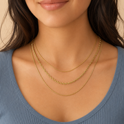 Collar Tría Doré Hadorelle modelado