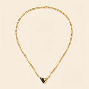 Collar Velisse Corazón Magnético Dorado