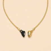 Collar Velisse Corazón Magnético Dorado
